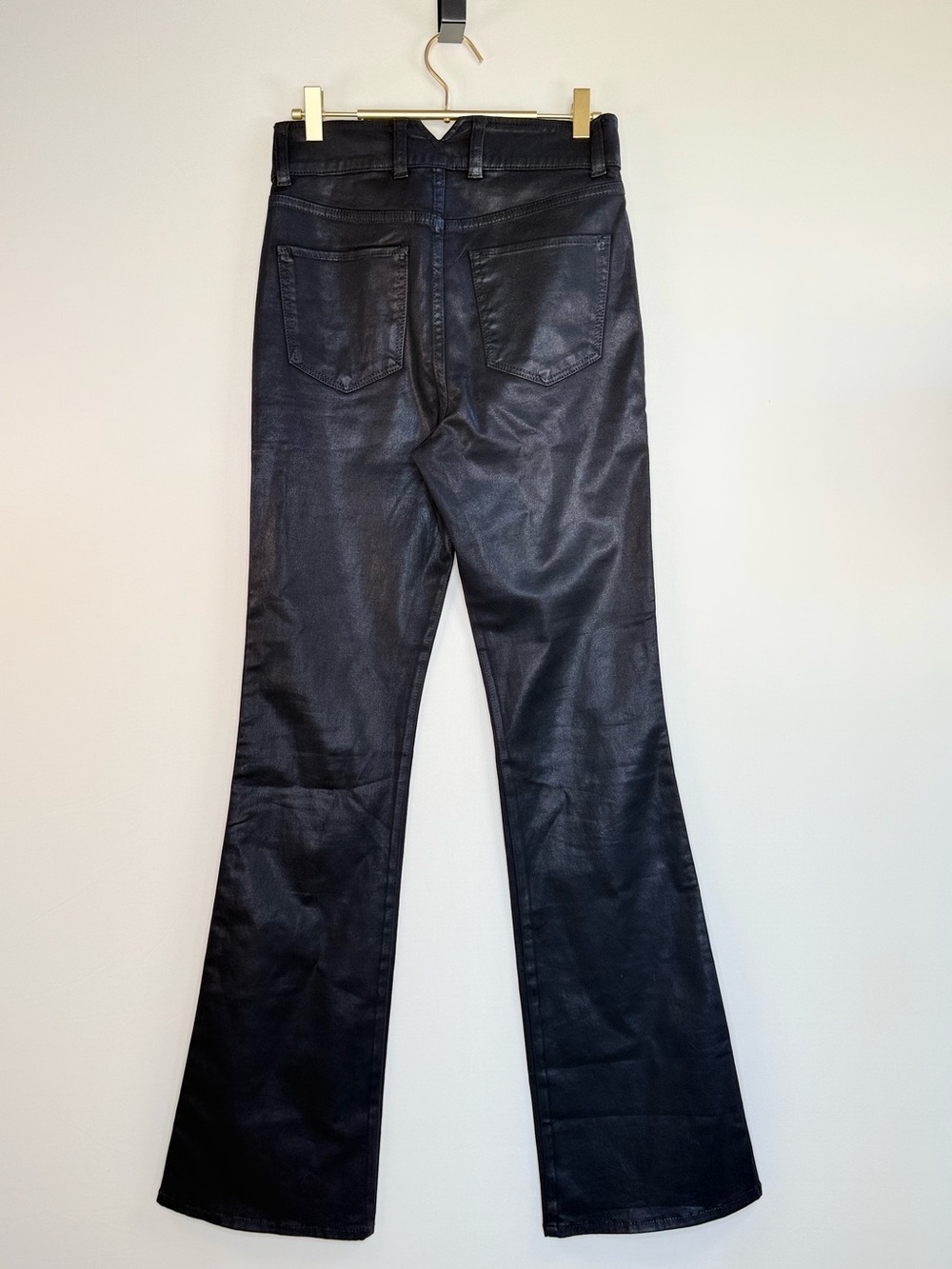 Joe's Jeans Georgia Coated Black Boot Cut Jeans 27 NWOT - Picture 11 of 12